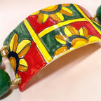 Bracciale rigido in ceramica di Caltagirone