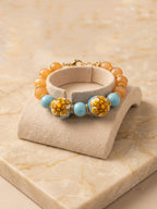 Bracciale con sfere in ceramica di Caltagirone