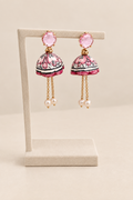 Orecchino ceramica “IFimmini”- Ortigia in rosa