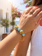 Bracciale con sfere in ceramica di Caltagirone