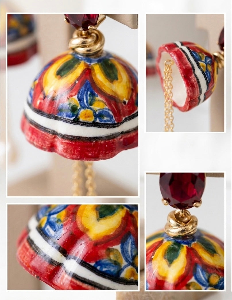Orecchini in ceramica “I Fimmini”: Ispica