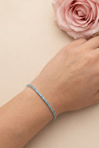 Bracciale tennis azzurro