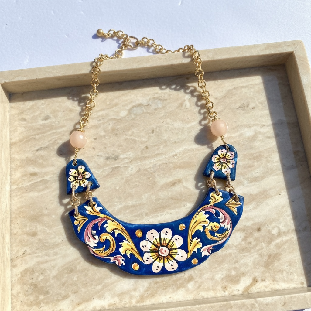 Collana in ceramica di Caltagirone