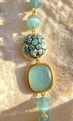 Bracciale con ceramica di Caltagirone e cristallo