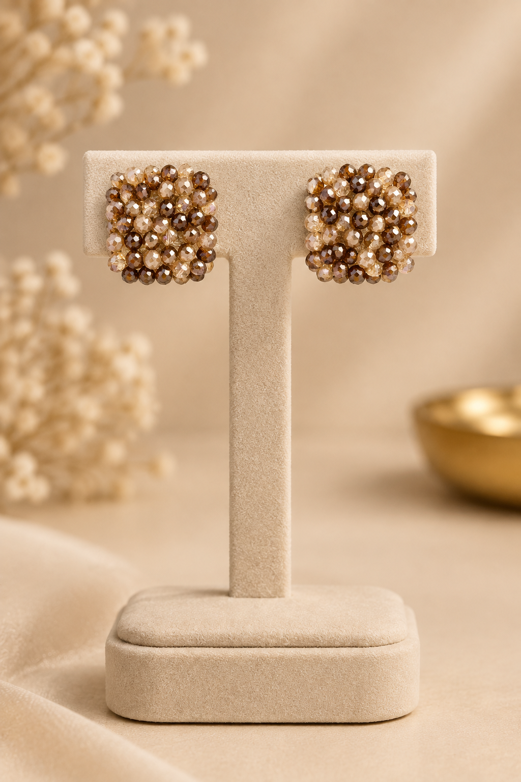 Boucles d'oreilles cristaux Dea : Mocaccino