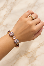 Bracciale ceramica e cristalli