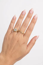 Anello intreccio di foglie