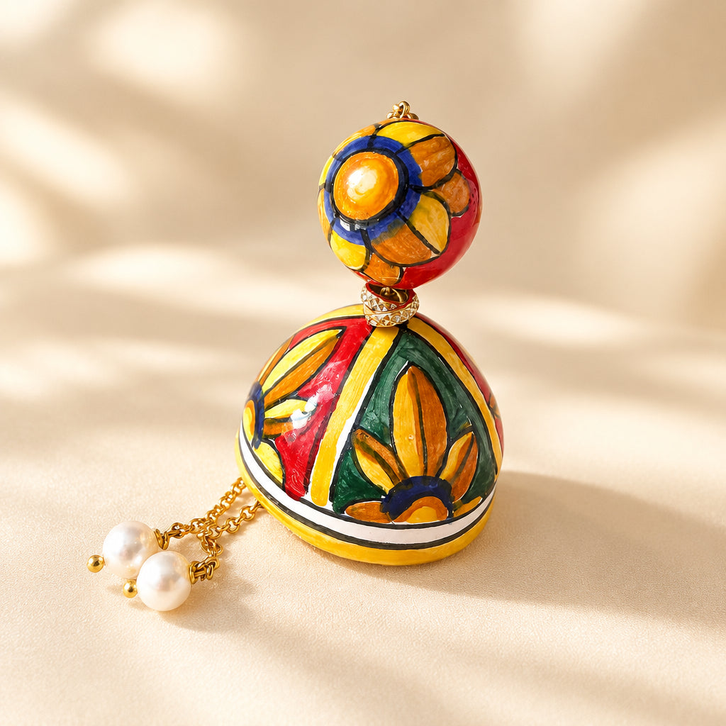 Ciondolo in ceramica di Caltagirone: Pachino- “ I Fimmini”