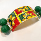 Bracciale rigido in ceramica di Caltagirone