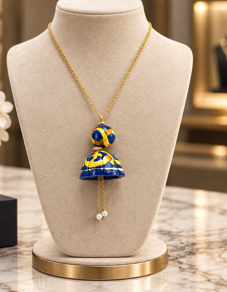 Pendentif en céramique de Caltagirone : Caltagirone - « I Fimmini »
