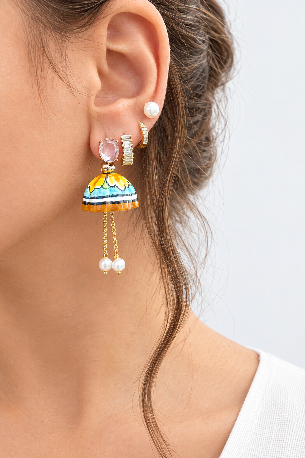 Boucles d'oreilles en céramique « I Fimmini » : Agrigente