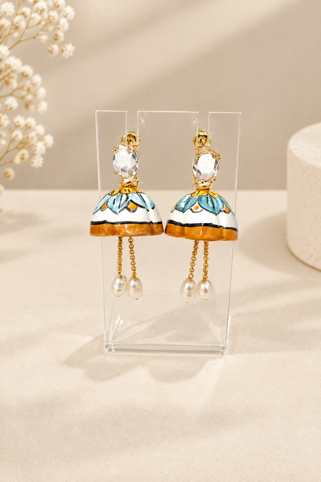 Orecchini ceramica “I Fimmini”: Taormina