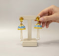 “I Fimmini” ceramic earrings: Noto