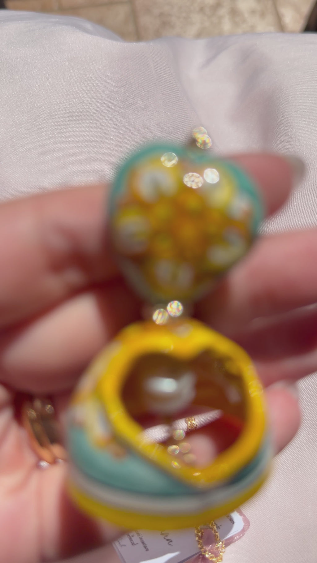 Pendentif en céramique de Caltagirone : Favignana-« I Fimmini »