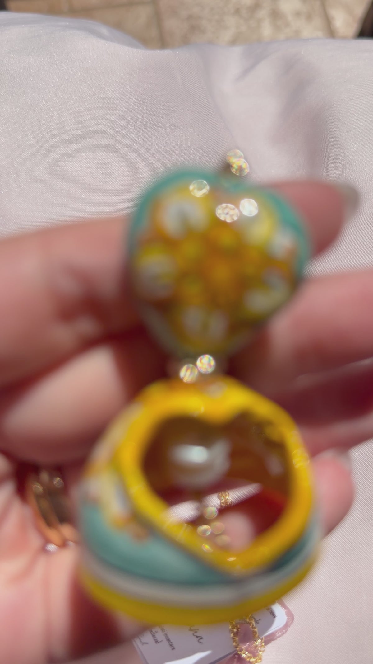 Caltagirone ceramic pendant: Favignana-“I Fimmini”